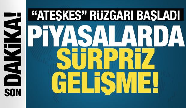 Altın y&uuml;kseldi, petrol d&uuml;şt&uuml;! Piyasalarda "Ateşkes" r&uuml;zgarı