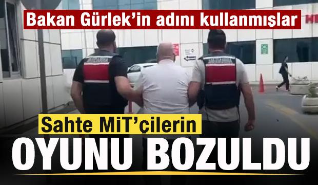 Bakan Akın G&uuml;rlek'in adını kullanmışlar! Sahte MİT'&ccedil;ilerin oyunu bozuldu