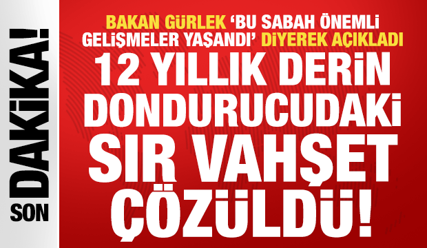 Bakan G&uuml;rlek duyurdu: 4 ayda 35 faili me&ccedil;hul cinayet aydınlatıldı