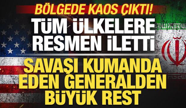 B&ouml;lgede kaos &ccedil;ıktı! Savaşı kumanda eden generalden b&uuml;y&uuml;k rest! T&uuml;m &uuml;lkelere iletti
