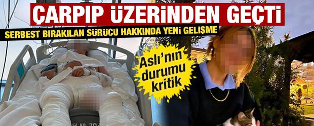 Kocaeli'de gen&ccedil; kıza &ccedil;arpıp &uuml;zerinden ge&ccedil;en s&uuml;r&uuml;c&uuml; tutuklandı