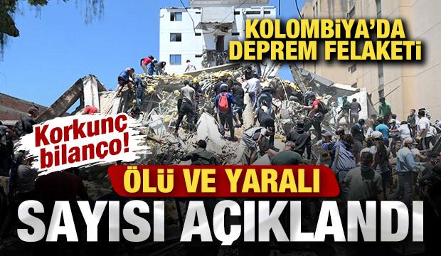 Kolombiya'da deprem felaketi! &Ouml;l&uuml; sayısı a&ccedil;ıklandı! Korkun&ccedil; bilan&ccedil;o