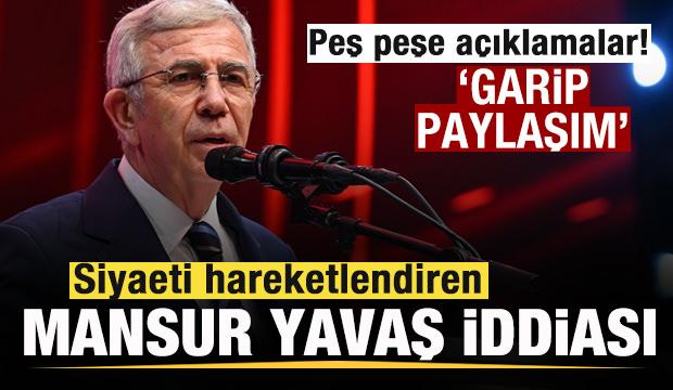 Mansur Yavaş iddiasına peş peşe yalanlama! 'Garip paylaşımı kaldırır mısınız?'