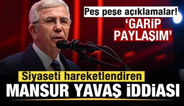 Mansur Yavaş iddiasına peş peşe yalanlama! 'Garip paylaşımı kaldırır mısınız?'