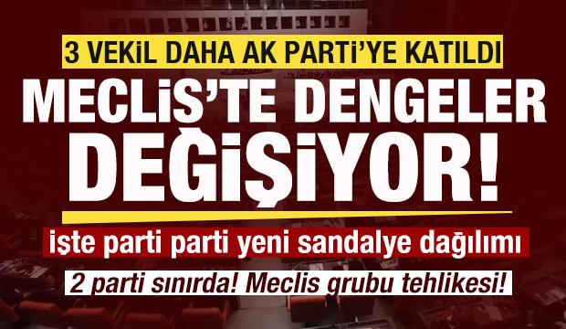 Meclis'te dengeler değişiyor! İşte yeni sandalye dağılımı