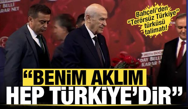 MHP lideri Devlet Bah&ccedil;eli &ldquo;Ter&ouml;rs&uuml;z T&uuml;rkiye&rdquo; s&uuml;recine &ouml;zel t&uuml;rk&uuml; hazırlattı. 