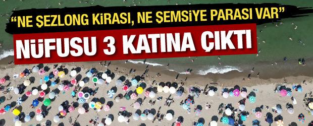 N&uuml;fusu yaz aylarında 3 katına &ccedil;ıkıyor! Karasu plajlarının g&uuml;zelliği dilden dile yayılıyor