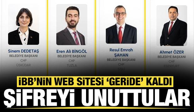 Şifreyi unuttular: İBB'nin web sitesi geride kaldı
