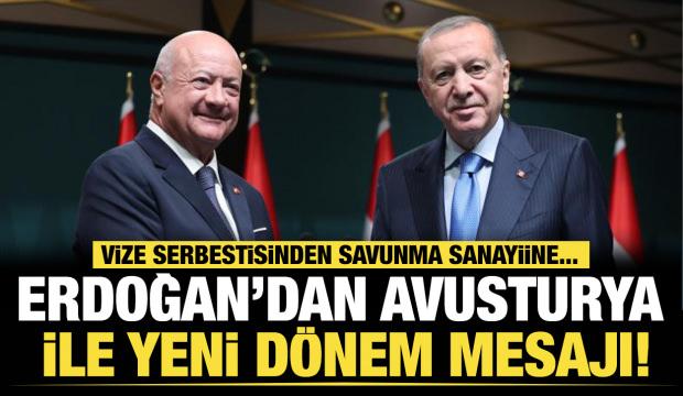Son dakika... Erdoğan&rsquo;dan Avusturya ile yeni d&ouml;nem mesajı: Savunma sanayiinde de masada