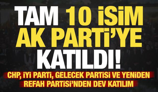 Son dakika: Tarihi t&ouml;rende tam 10 isim AK Parti'ye katıldı! Milletvekili sayısı ka&ccedil; oldu?