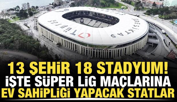 S&uuml;per Lig'de ma&ccedil;lara ev sahipliği yapacak stadyumlar!