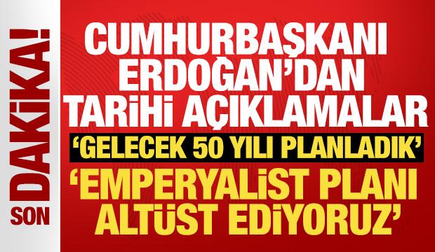Tarihi mitingte tarihi konuşma! Cumhurbaşkanı Erdoğan'dan son dakika a&ccedil;ıklamalar!