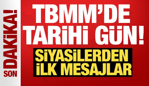 TBMM'de tarihi g&uuml;n! Ter&ouml;rs&uuml;z T&uuml;rkiye yasası kabul edildi: Siyasilerden ilk a&ccedil;ıklamalar