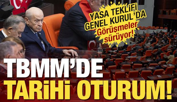 TBMM&rsquo;de tarihi oturum! Siyasilerden peş peşe a&ccedil;ıklamalar