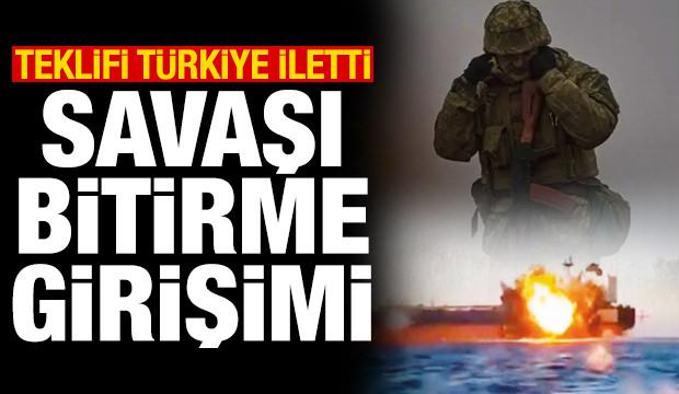 Talebi T&uuml;rkiye iletti: Ukrayna'dan Rusya'ya Karadeniz'de ateşkes teklifi