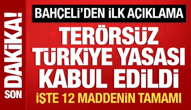 Son Dakika: Ter&ouml;rs&uuml;z T&uuml;rkiye yasası Meclis'te kabul edildi: İşte 12 maddenin tamamı