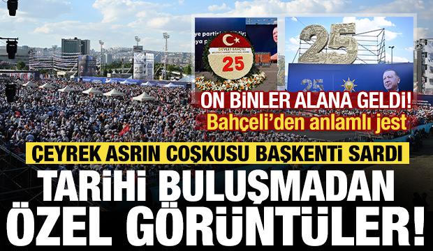 T&ouml;ren alanından &ouml;zel g&ouml;r&uuml;nt&uuml;ler: AK Parti'den tarihi miting!