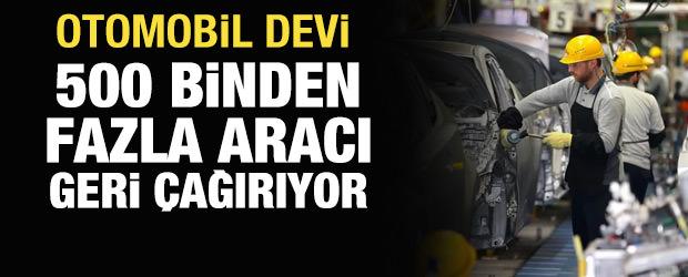 Toyota, 500 binden fazla aracı geri &ccedil;ağırıyor