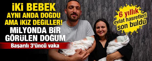 Trabzon'da milyonda bir g&ouml;r&uuml;len doğum! D&uuml;nyada &uuml;&ccedil;&uuml;nc&uuml; vaka oldu