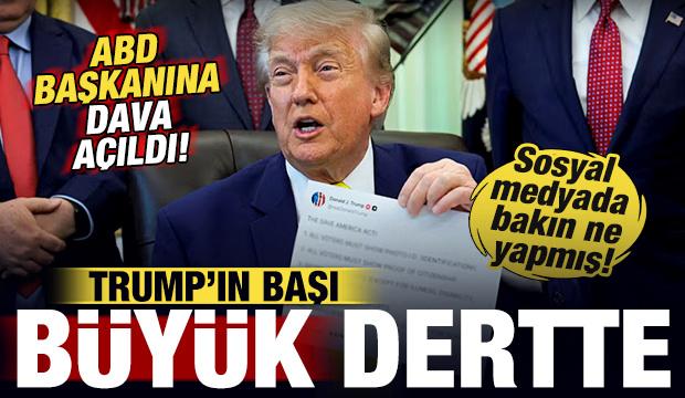 Trump'ın başı b&uuml;y&uuml;k dertte: ABD Başkanına dava a&ccedil;ıldı! Sosyal medyada bakın ne yapmış