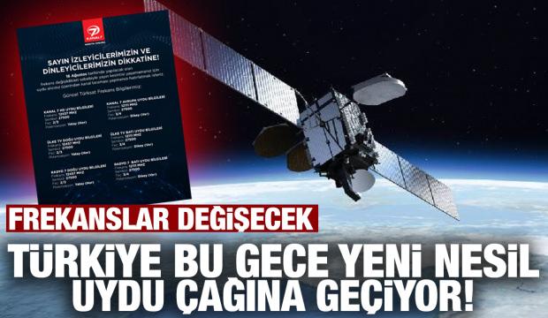 T&uuml;rkiye bu gece yeni nesil bir uydu &ccedil;ağına ge&ccedil;iyor! izleyicilerimizin dikkatine