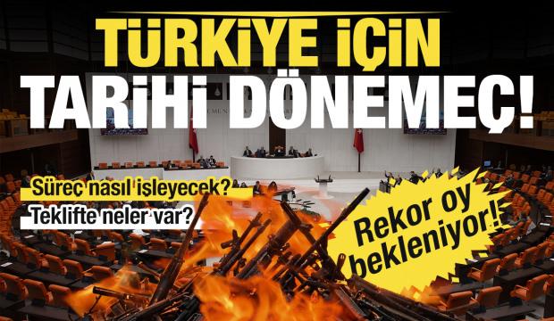 T&uuml;rkiye i&ccedil;in tarihi d&ouml;neme&ccedil;: &ldquo;Ter&ouml;rs&uuml;z T&uuml;rkiye&rdquo; teklifinde kritik g&uuml;n