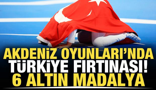 Akdeniz Oyunları'nda T&uuml;rkiye fırtınası! 6 altın madalya birden