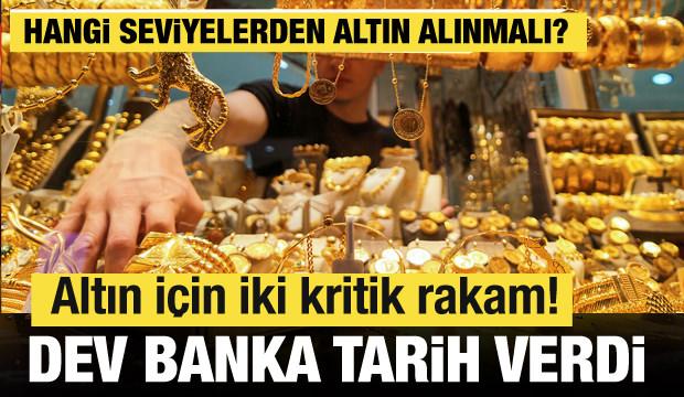 Altında sert d&uuml;ş&uuml;ş kapıda mı? Hesap değişti! Dev banka altın alınacak seviyeyi a&ccedil;ıkladı!