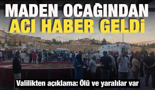 Ankara'da maden ocağında g&ouml;&ccedil;&uuml;k : 1 kişi yaşamını yitirdi &ccedil;ok sayıda yaralı var!