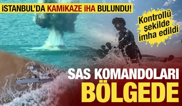 Arnavutk&ouml;y Karaburun Sahili'nde İHA bulundu! SAS komandoları imha edecek