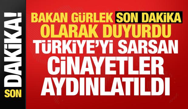Bakan G&uuml;rlek duyurdu: 36 dosyada 41 maktul&uuml;n &ouml;l&uuml;m&uuml; aydınlatıldı