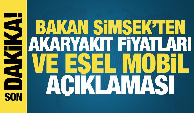 Bakan Şimşek'ten mazot fiyatları ve eşel mobil sistemi a&ccedil;ıklaması