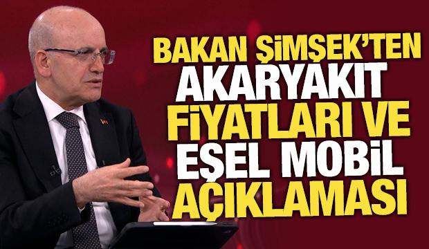 Bakan Şimşek'ten mazot fiyatları ve eşel mobil sistemi a&ccedil;ıklaması