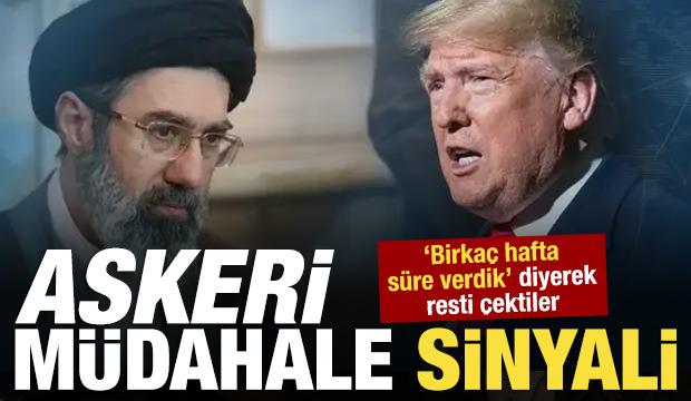 &lsquo;Birka&ccedil; hafta s&uuml;re verdik&rsquo; diyen İran&rsquo;dan ABD&rsquo;ye rest: Askeri m&uuml;dahale sinyali