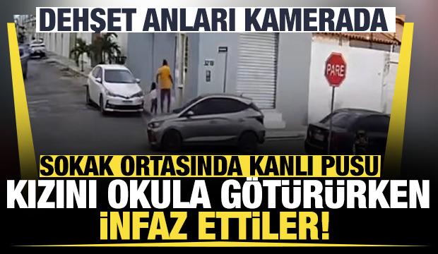 Brezilya'da kanlı pusu: Kızını okula g&ouml;t&uuml;ren baba g&uuml;peg&uuml;nd&uuml;z infaz edildi