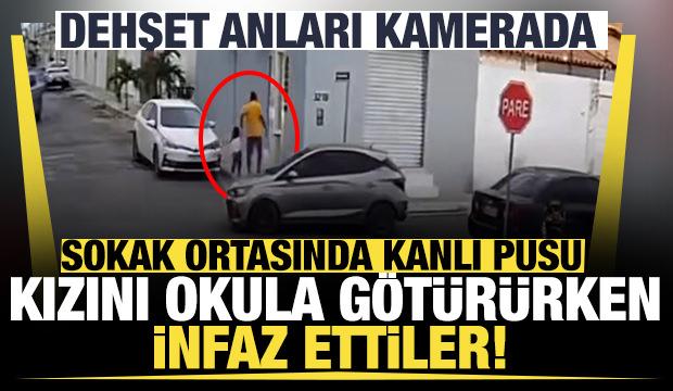 Brezilya'da kanlı pusu: Kızını okula g&ouml;t&uuml;ren baba g&uuml;peg&uuml;nd&uuml;z infaz edildi