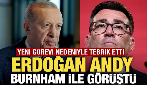 Cumhurbaşkanı Erdoğan Birleşik Krallık Başbakanı Burnham ile g&ouml;r&uuml;şt&uuml;