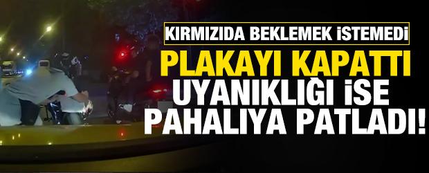Denizli'de kural tanımayan s&uuml;r&uuml;c&uuml; faturasını ağır &ouml;dedi!