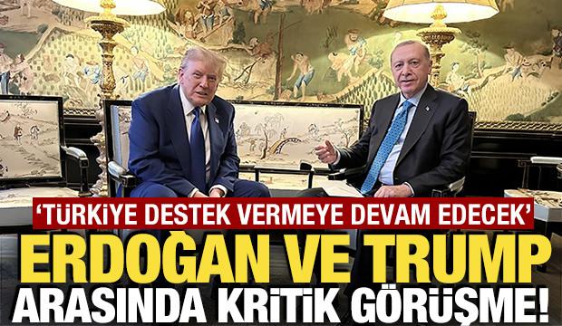 Erdoğan ile Trump telefonda g&ouml;r&uuml;şt&uuml;! 'T&uuml;rkiye destek vermeye devam edecek'