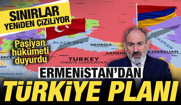 Ermenistan'dan T&uuml;rkiye planı! Paşinyan h&uuml;k&uuml;meti duyurdu! Sınırlar yeniden &ccedil;iziliyor