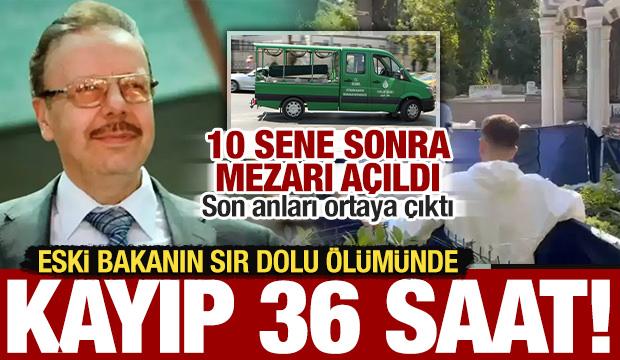 Eski bakan Denizolgun'un &ouml;l&uuml;m&uuml;nde kayıp 36 saat: 10 sene sonra mezarı a&ccedil;ıldı!