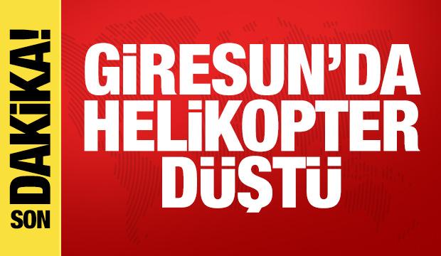 Giresun'da helikopter d&uuml;şt&uuml;