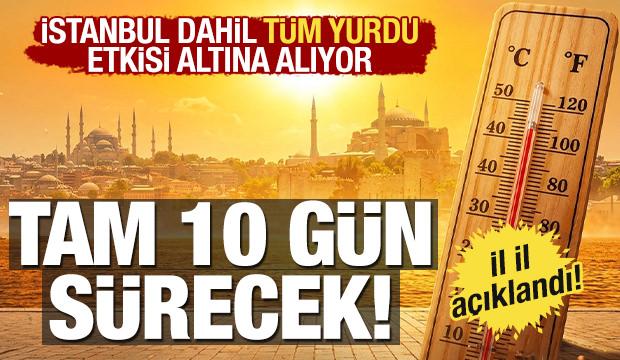 İstanbul dahil t&uuml;m yurdu etkisi altına alacak: Tam 10 g&uuml;n s&uuml;recek!