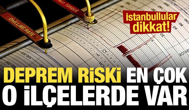 İstanbullular dikkat! Deprem riski en &ccedil;ok o il&ccedil;elerde var