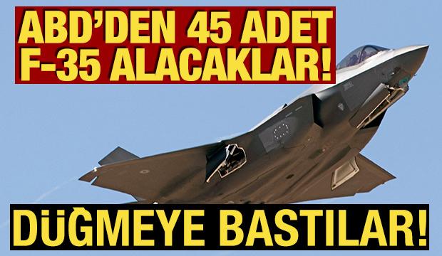 Kanada d&uuml;ğmeye bastı! ABD'den 45 adet F-35 alacaklar