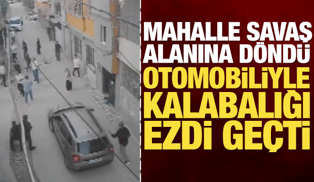 Kavgada otomobilini kalabalığın &uuml;zerine s&uuml;rd&uuml;: 1&rsquo;i ağır 4 yaralı
