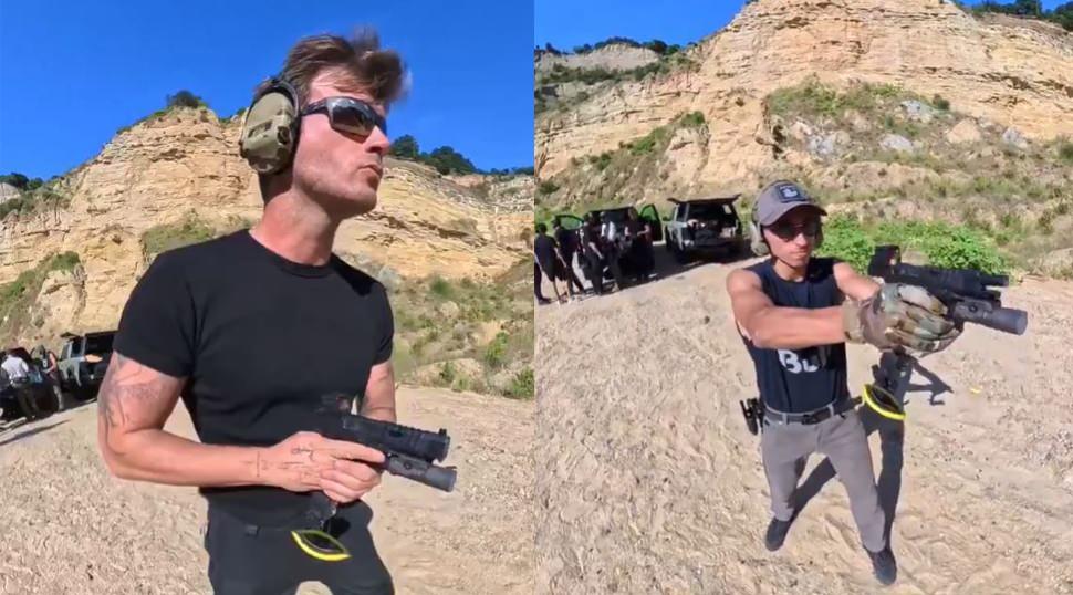 Kıvan&ccedil; Tatlıtuğ ve Toprak Razgatlıoğlu atış eğitimine katıldı: İkilinin halleri viral oldu