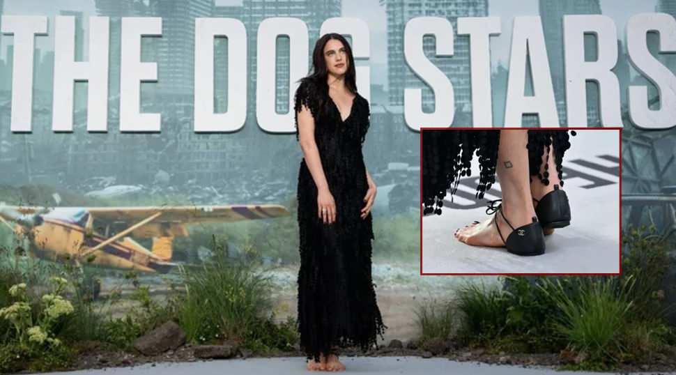Margaret Qualley'in tabansız ayakkabısı hayrete d&uuml;ş&uuml;rd&uuml;! Fiyatı sosyal meydanın diline d&uuml;şt&uuml;