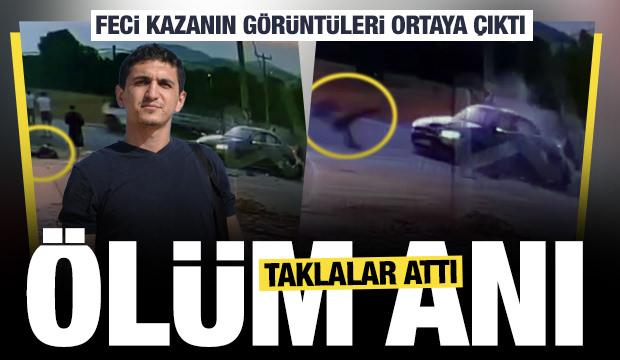 Muğla'da motosiklet s&uuml;r&uuml;c&uuml;s&uuml;n&uuml;n can verdiği feci kaza kamerada