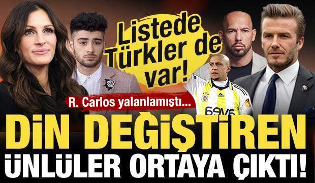 R. Carlos yalanlamıştı! Din değiştiren &uuml;nl&uuml;ler ortaya &ccedil;ıktı! Listede T&uuml;rk &uuml;nl&uuml;ler de var!